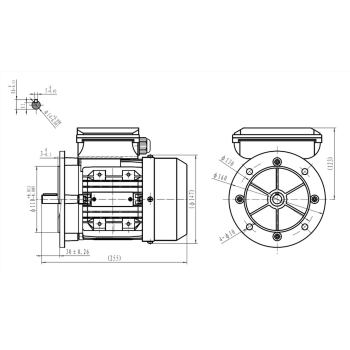 Silnik elektryczny jednofazowy 0,25kW 1400 obr/min. 71B5